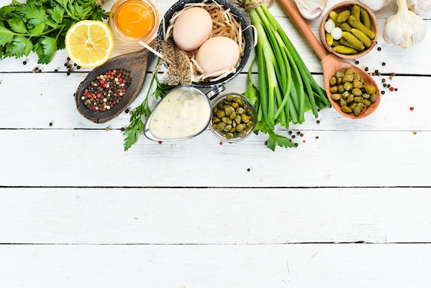 Świeże składniki na stole